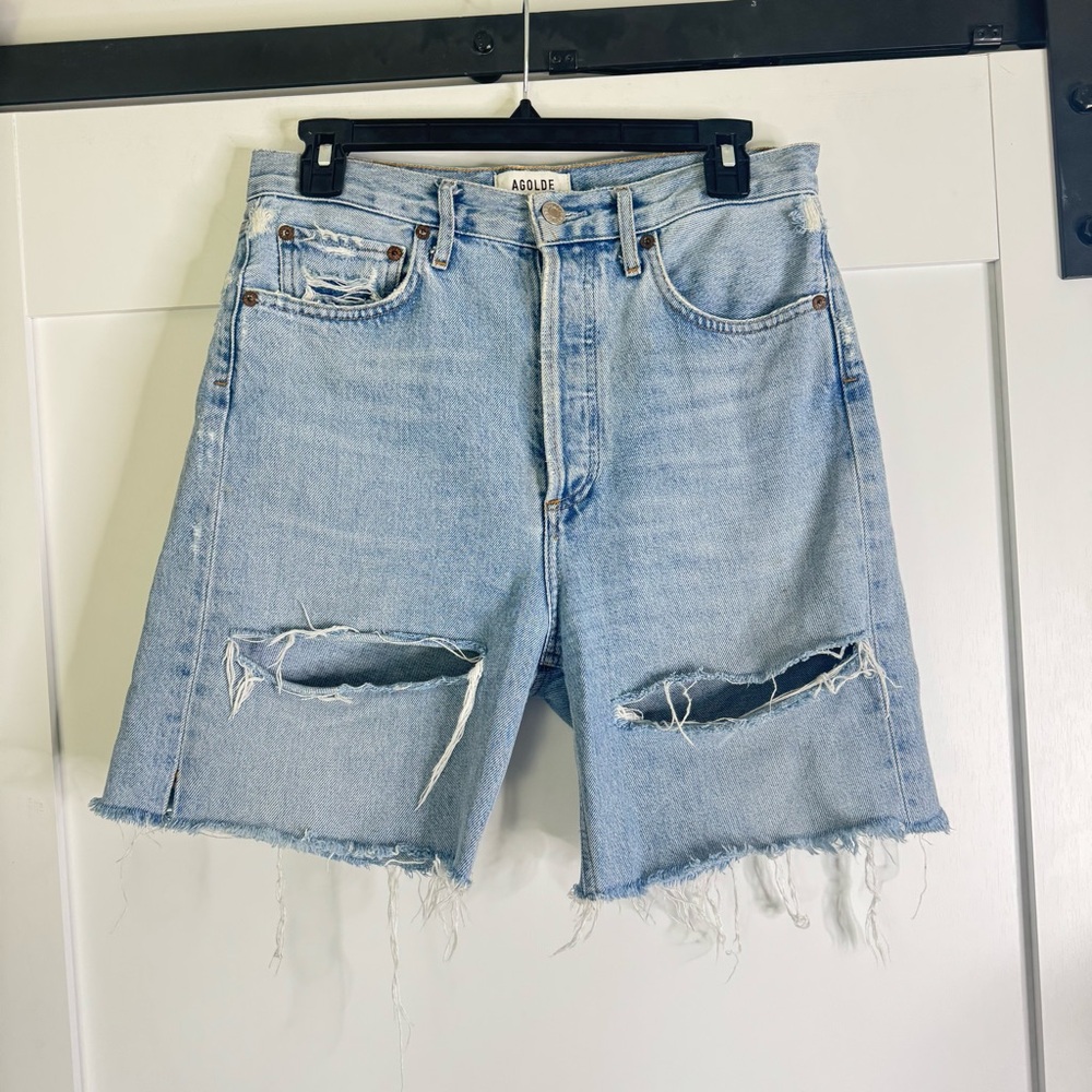 Agolde 90’s jeans high rise cutoff shorts